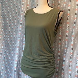 Olive/sage sleeveless top